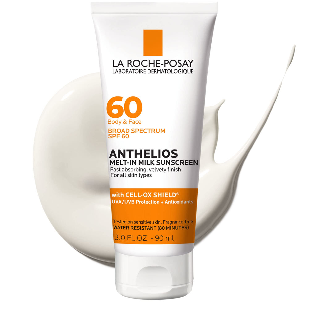 La Roche-Posay front packaging showing SPF 60 protection and benefits