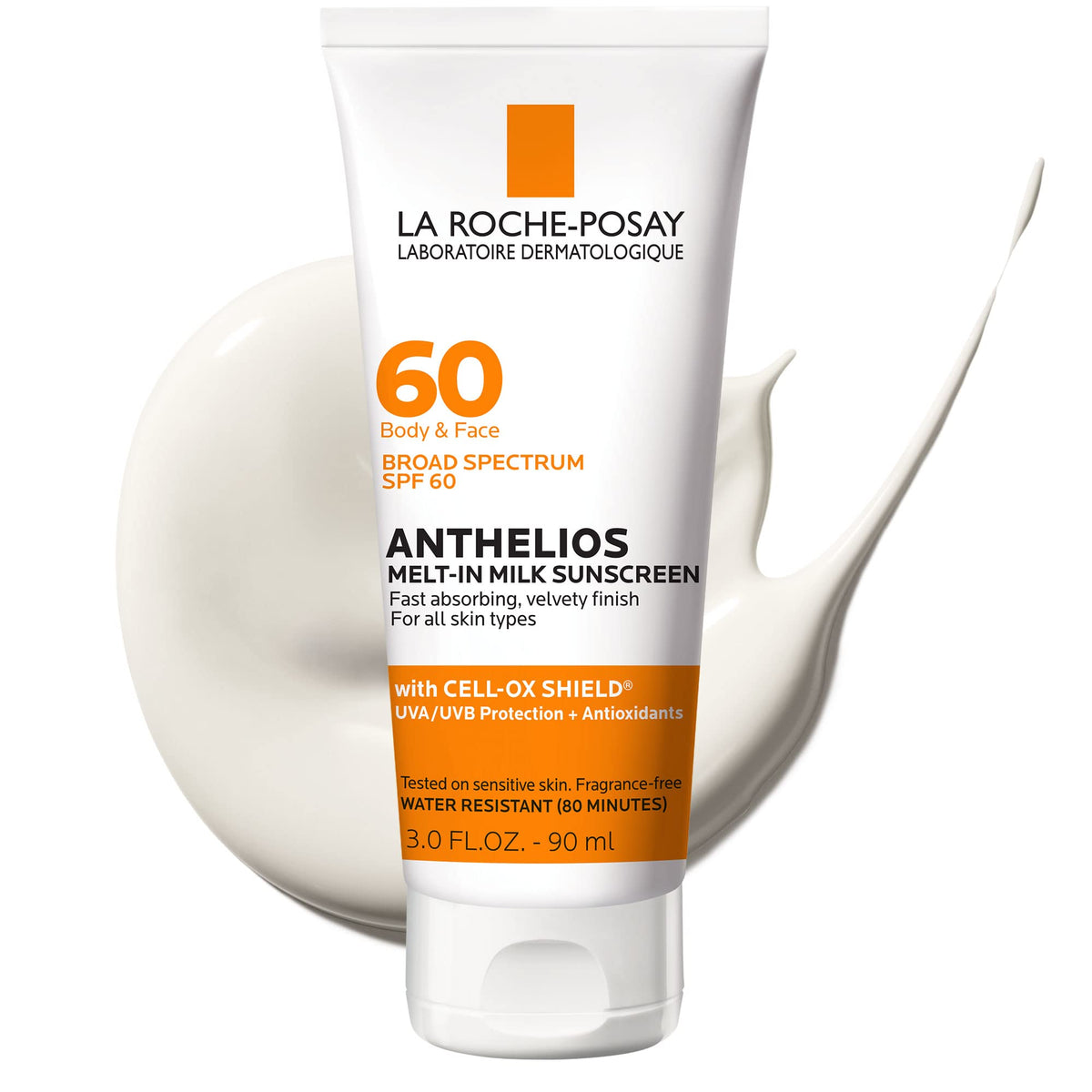 La Roche-Posay front packaging showing SPF 60 protection and benefits