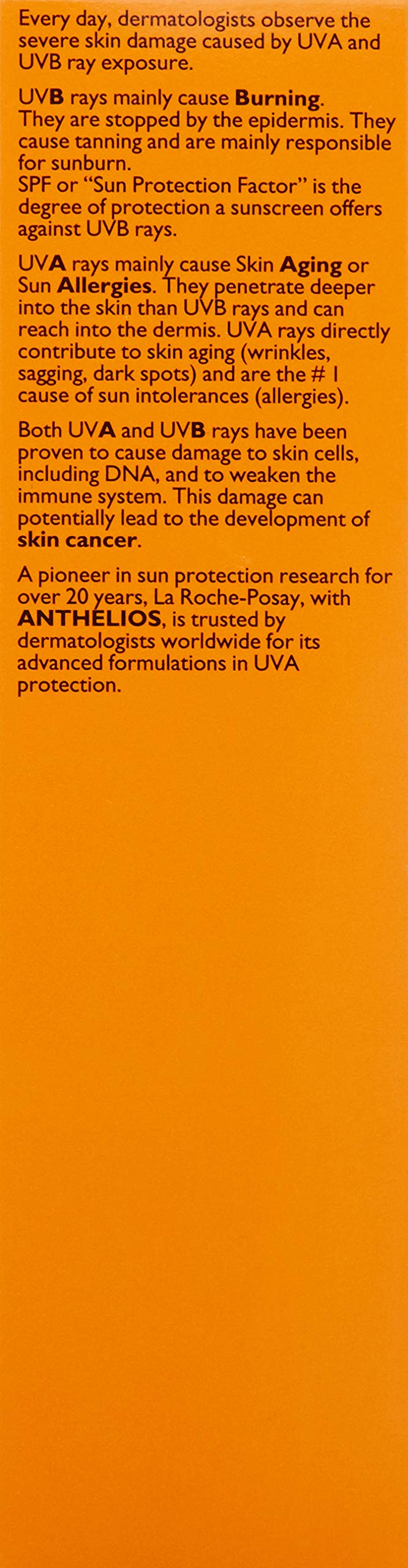 La Roche-Posay ingredient list close-up emphasizing dermatologist-tested formula