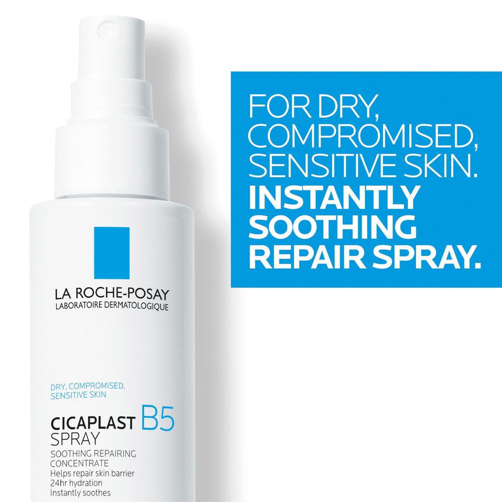 La Roche-Posay ingredient bottle with madecassoside highlighting calming benefit