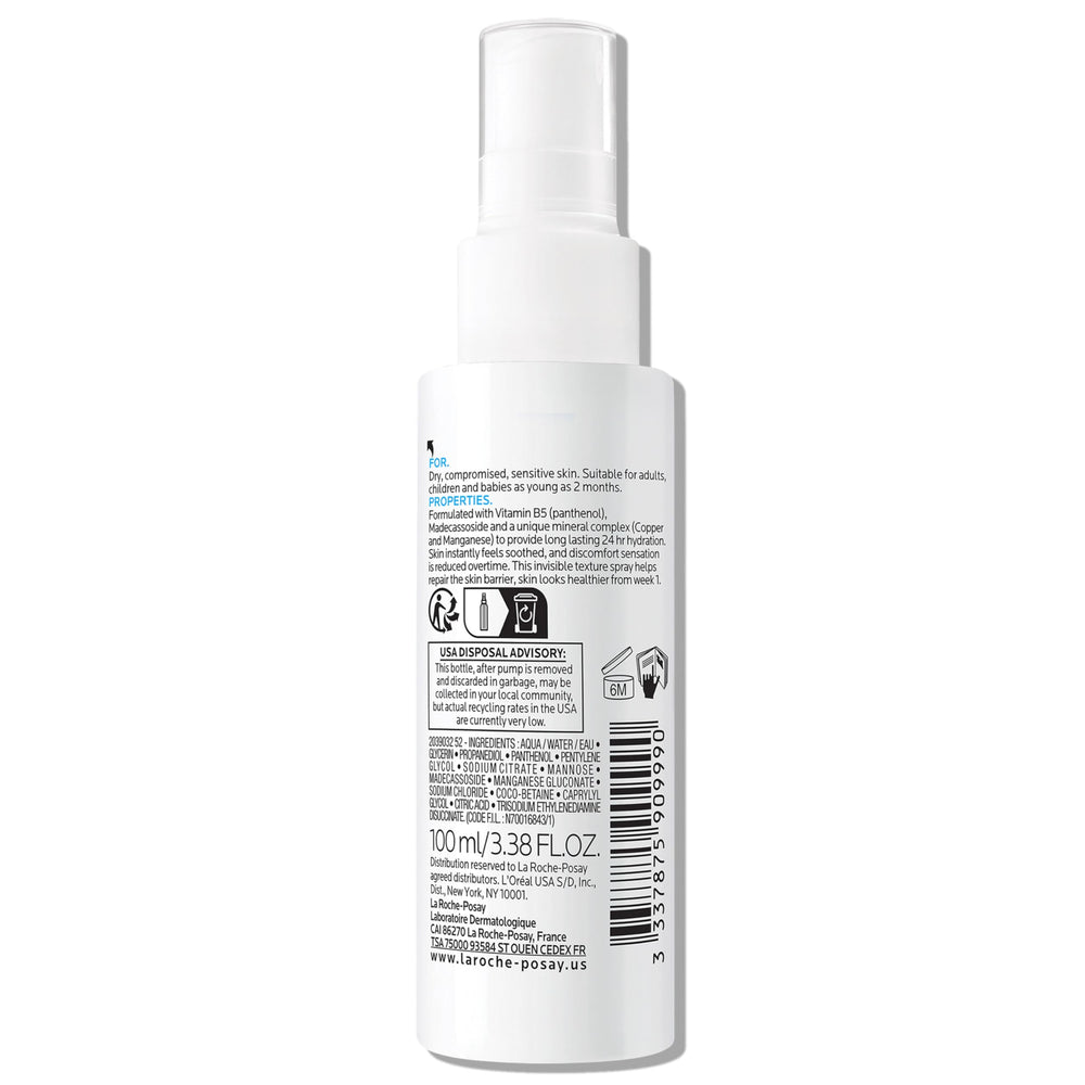 La Roche-Posay spray tucked into travel pouch showing portability and emergency relief