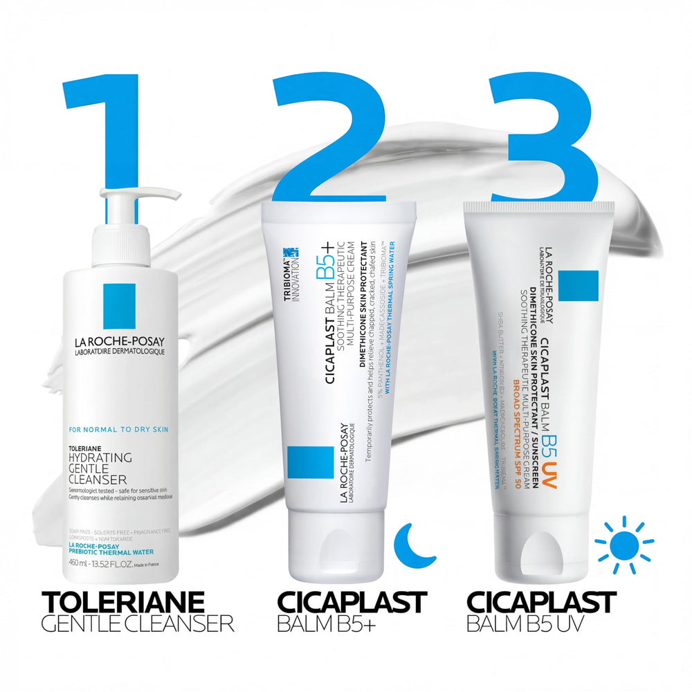 La Roche-Posay label close-up showing ingredient highlights for informed buyers