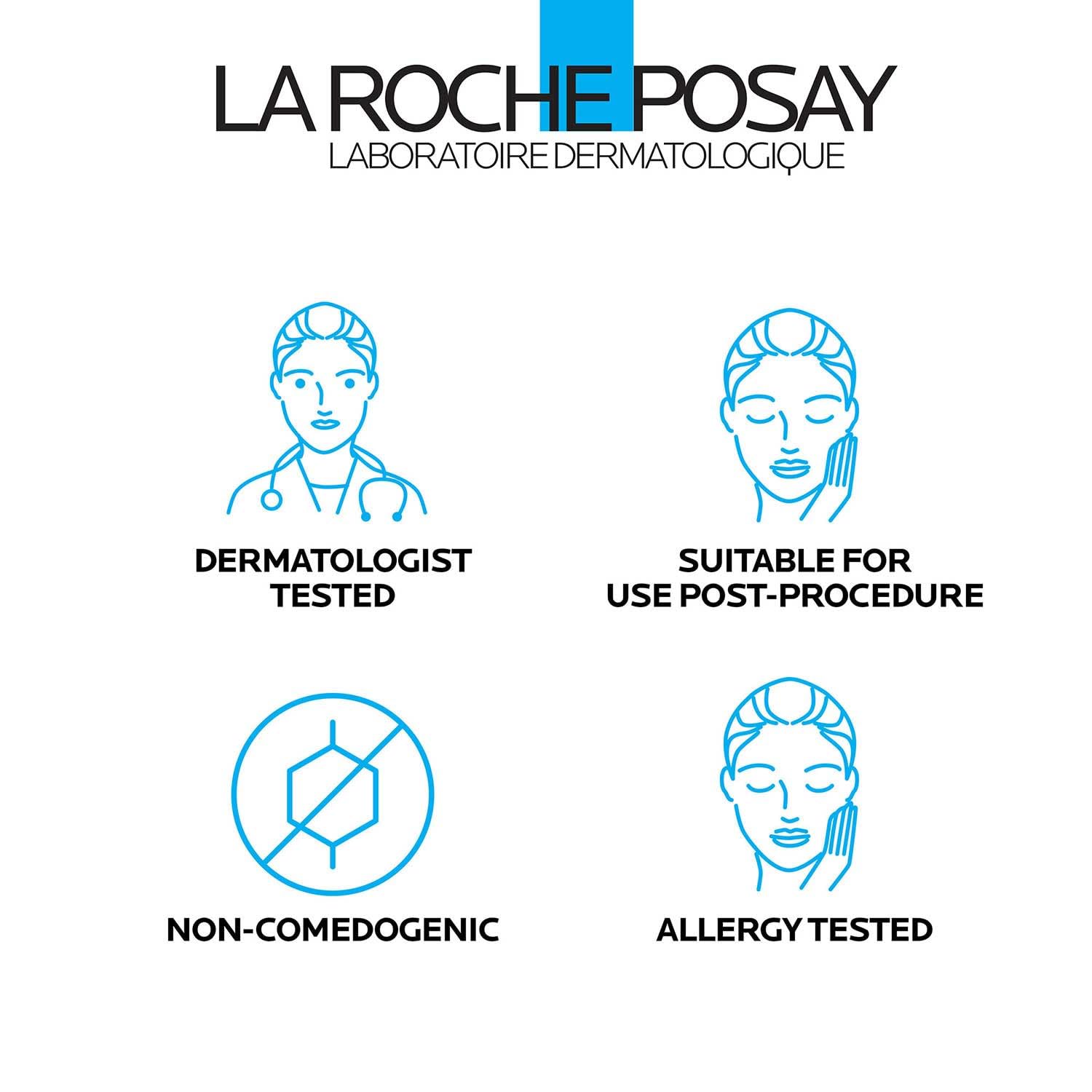La Roche-Posay balm on lips showing targeted hydration and protection