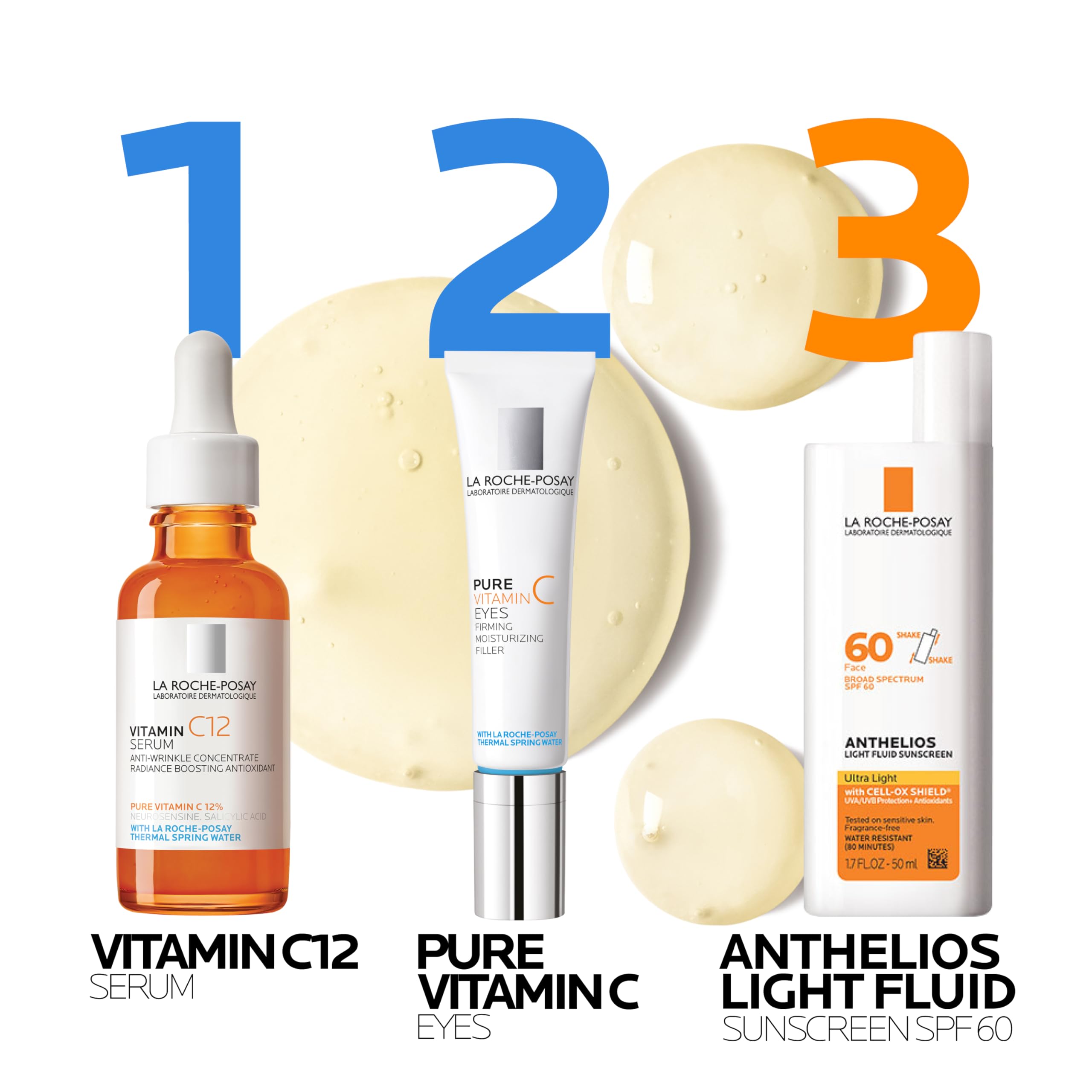 La Roche-Posay infographic showing clinical improvements in texture