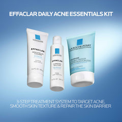 La Roche-Posay gel cleanser texture on finger showing gentle exfoliation benefit