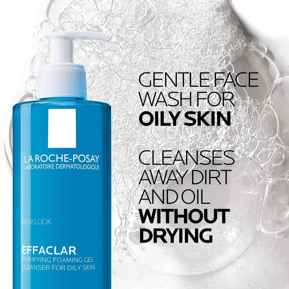 La Roche-Posay light foaming lather in hand for easy rinse