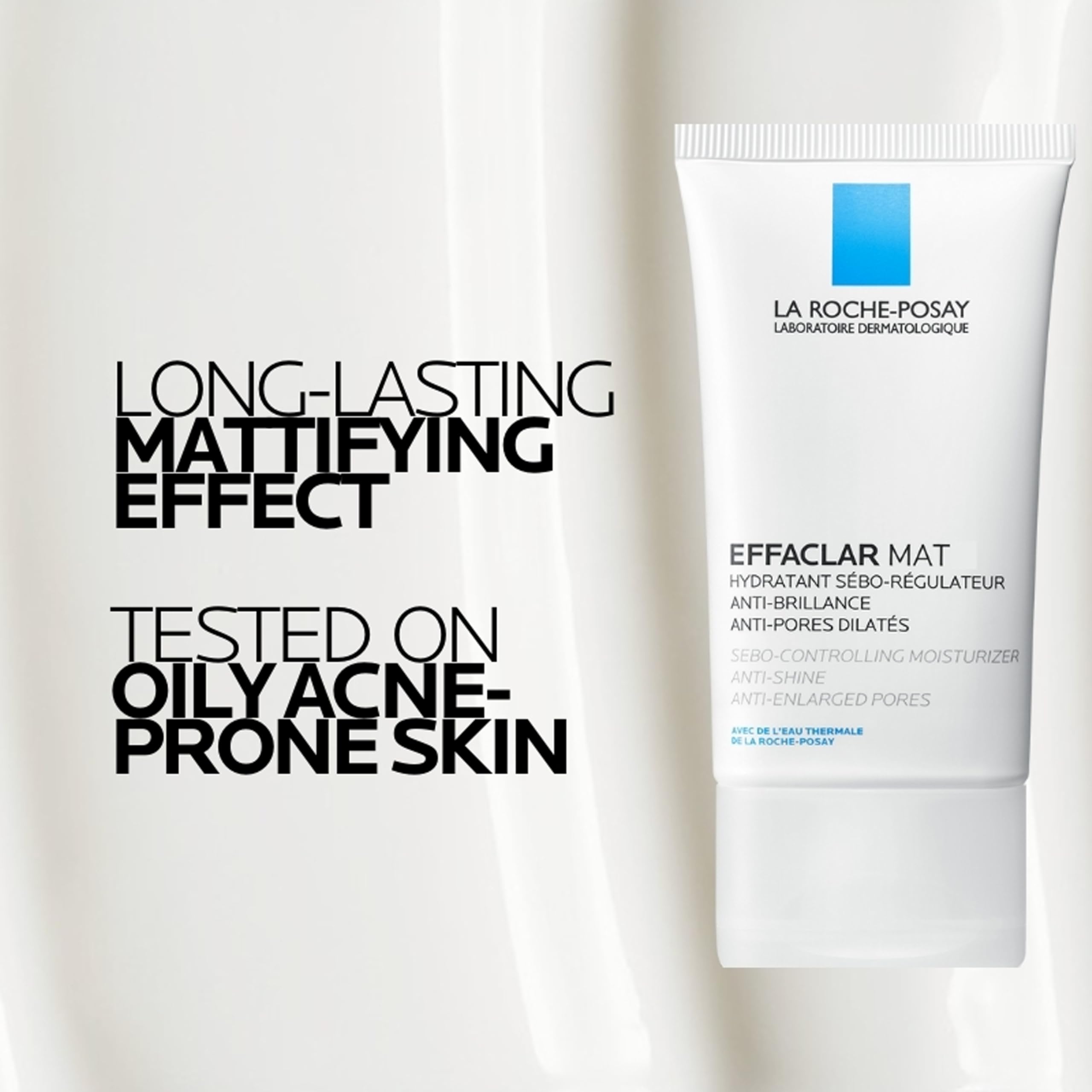 La Roche-Posay Effaclar Mat used under foundation to show makeup-friendly base