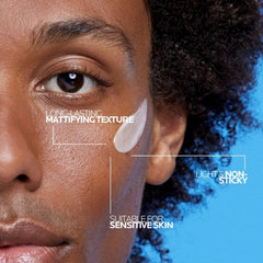 La Roche-Posay Effaclar Mat open cap showing lightweight texture for quick absorption