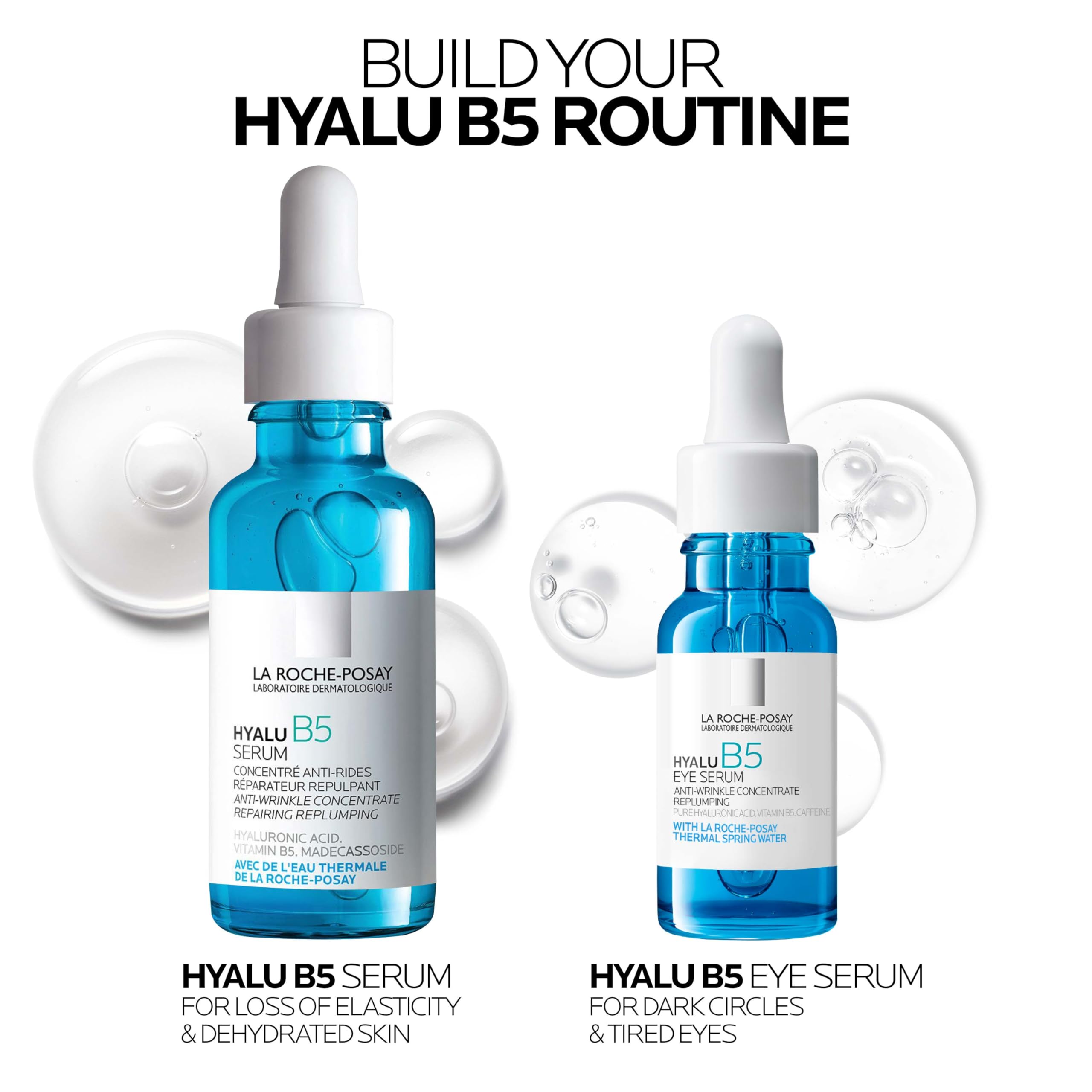 La Roche-Posay serum on bathroom counter in morning routine to boost awake look