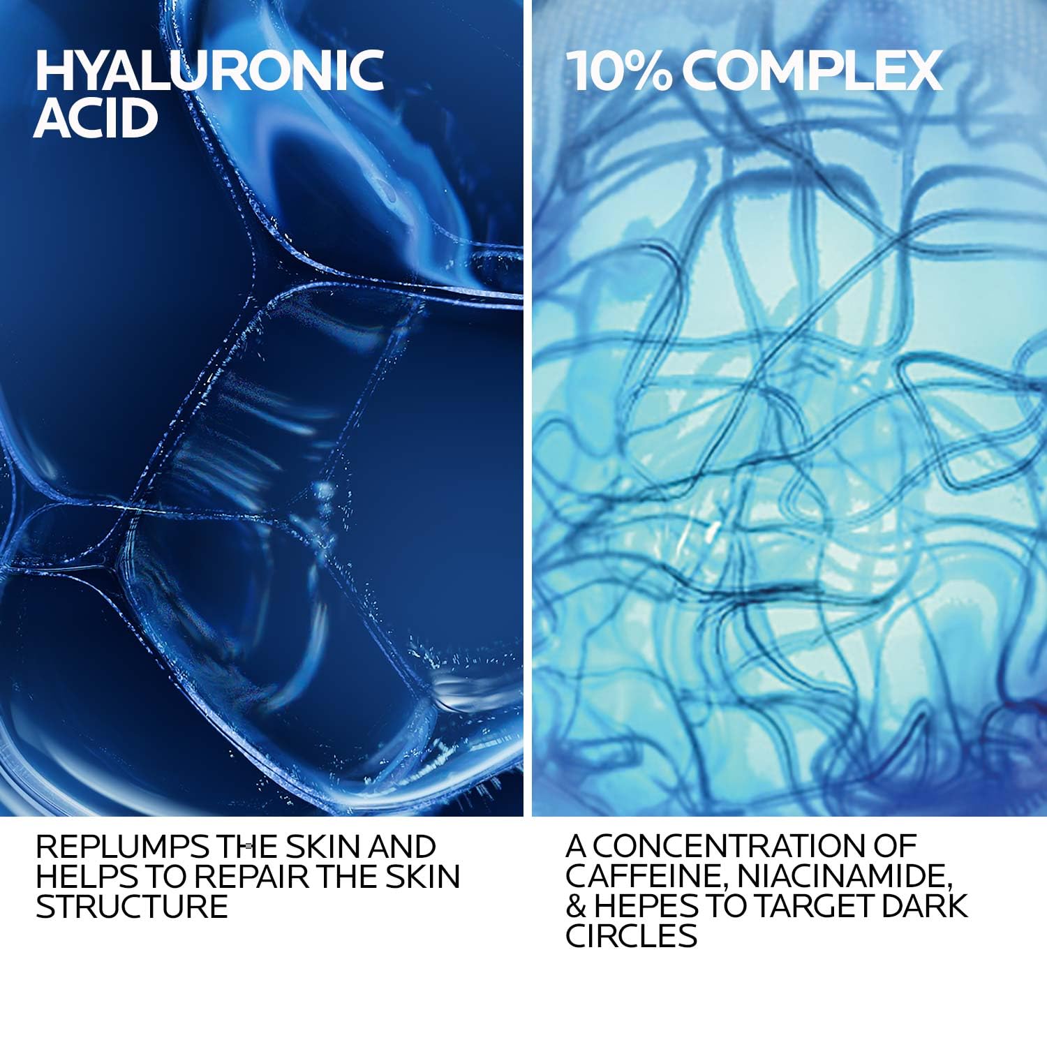La Roche-Posay serum texture drop demonstrating lightweight hyaluronic hydration