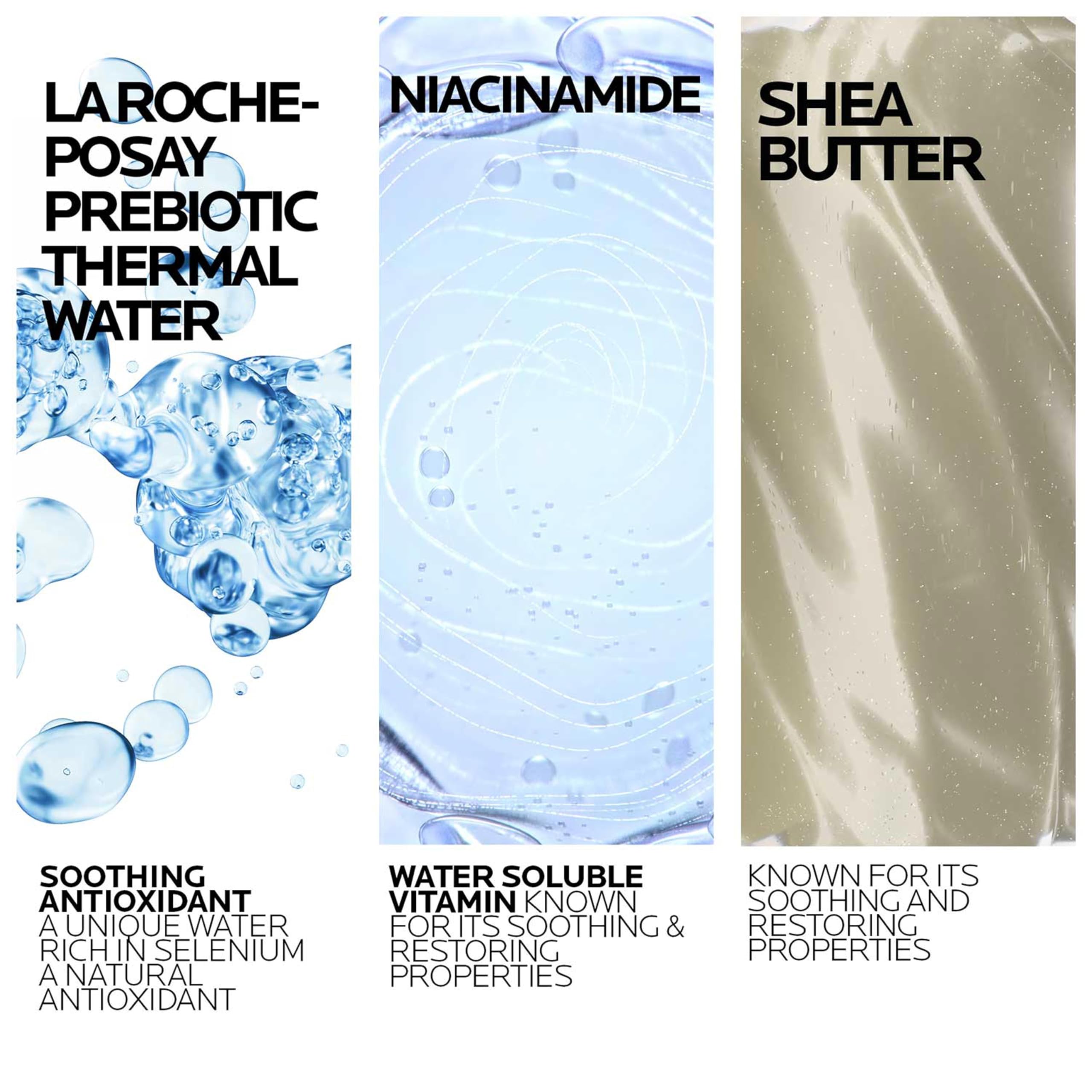 La Roche-Posay close-up foam texture demonstrating mild lather and softness