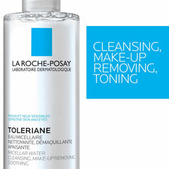 La Roche-Posay cotton pad wiping makeup away showing effective removal