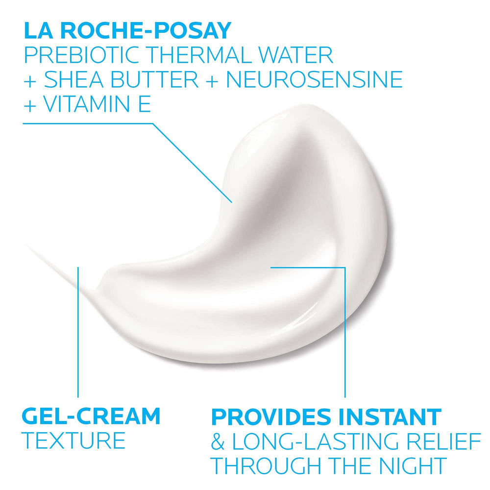 La Roche-Posay gel-cream texture close-up showing lightweight hydration benefit