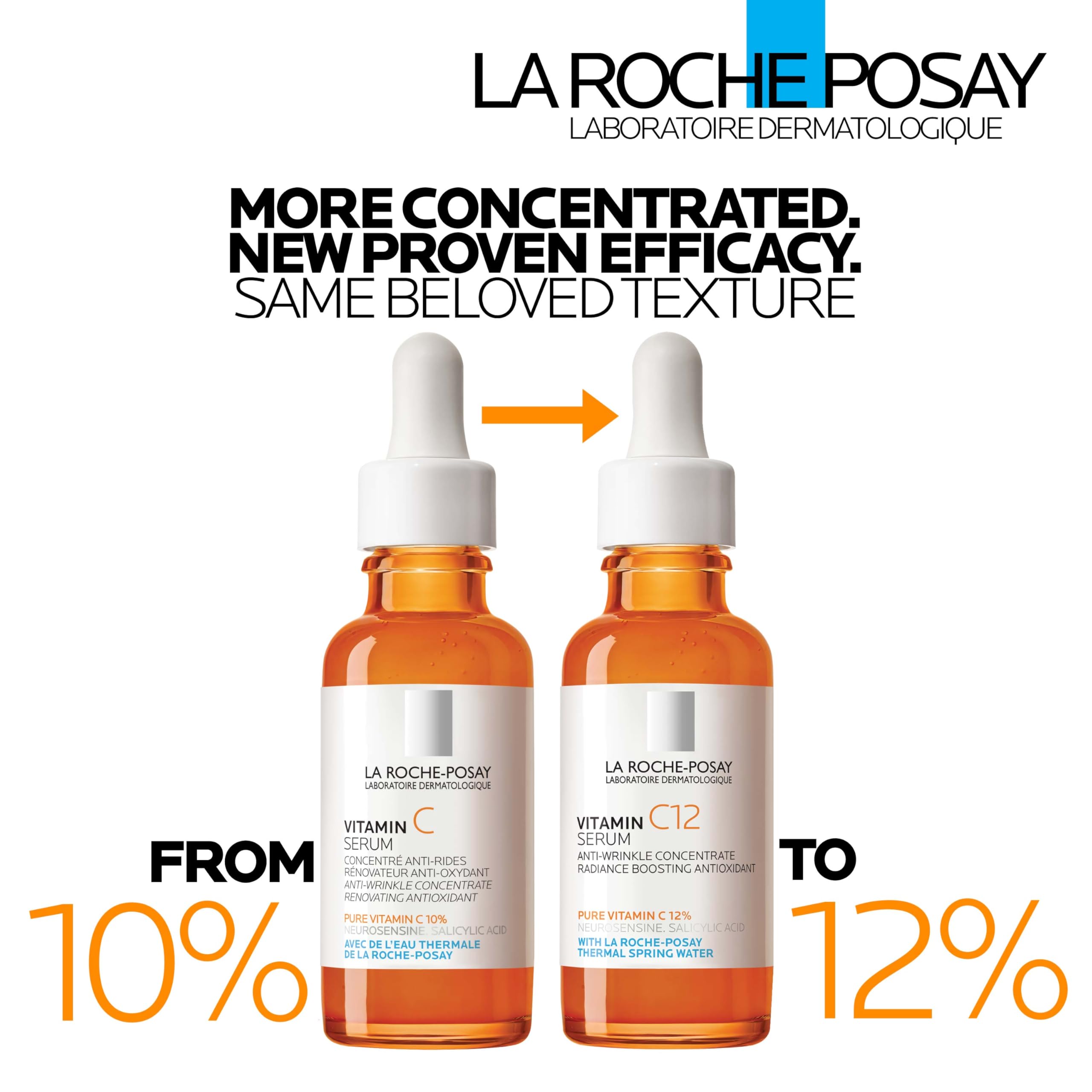 La Roche-Posay dropper dispensing clear serum for precise dosing