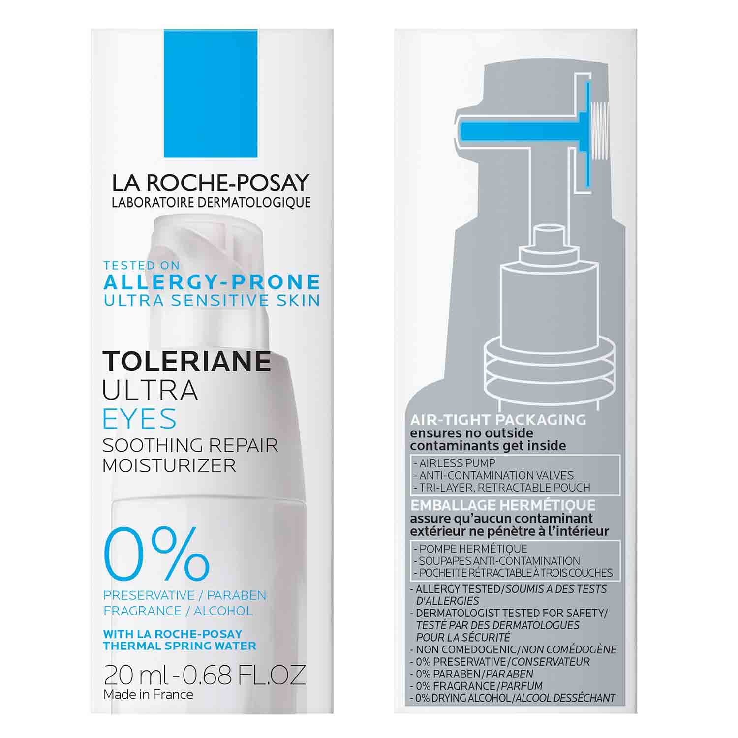 La Roche-Posay visual of shea butter and squalane ingredients, showing nourishing effect