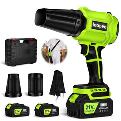 laapee front view of handheld blower showing compact design and portability