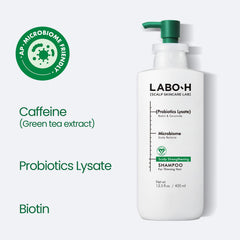 LABO-H creamy lather texture demonstrating gentle foam and effective cleanse