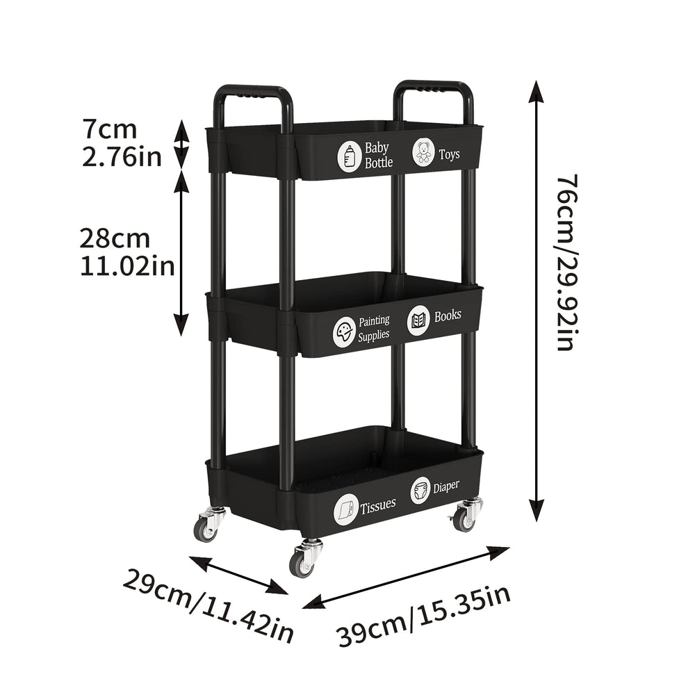 Laiensia cart used in bathroom holding toiletries, keeps essentials tidy and visible