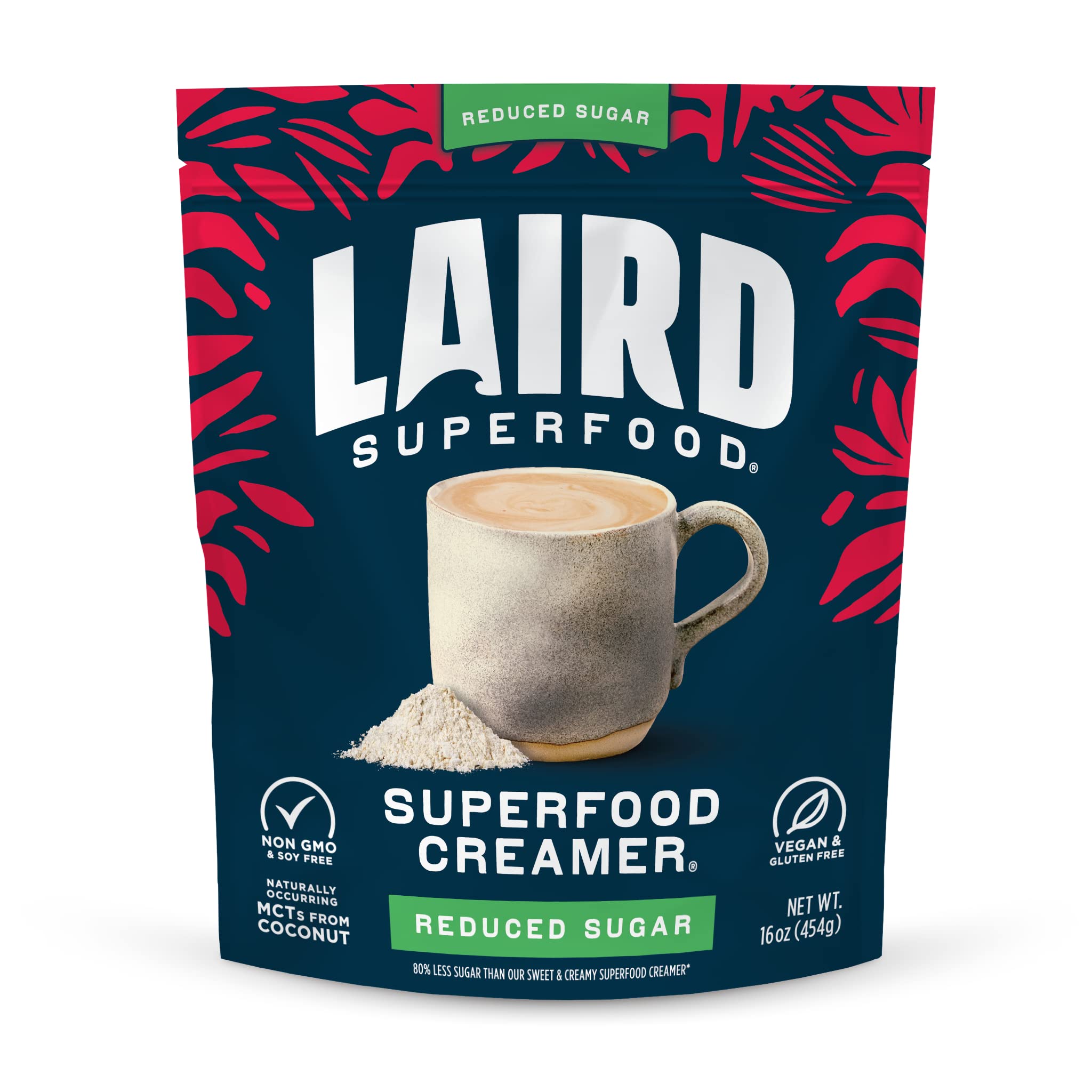Laird Superfood front packaging showing 16 oz bag and brand clarity for pantry storage