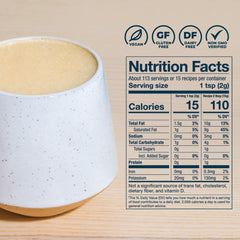 Laird Superfood powder texture close-up illustrating fine granules for smooth mixing benefit