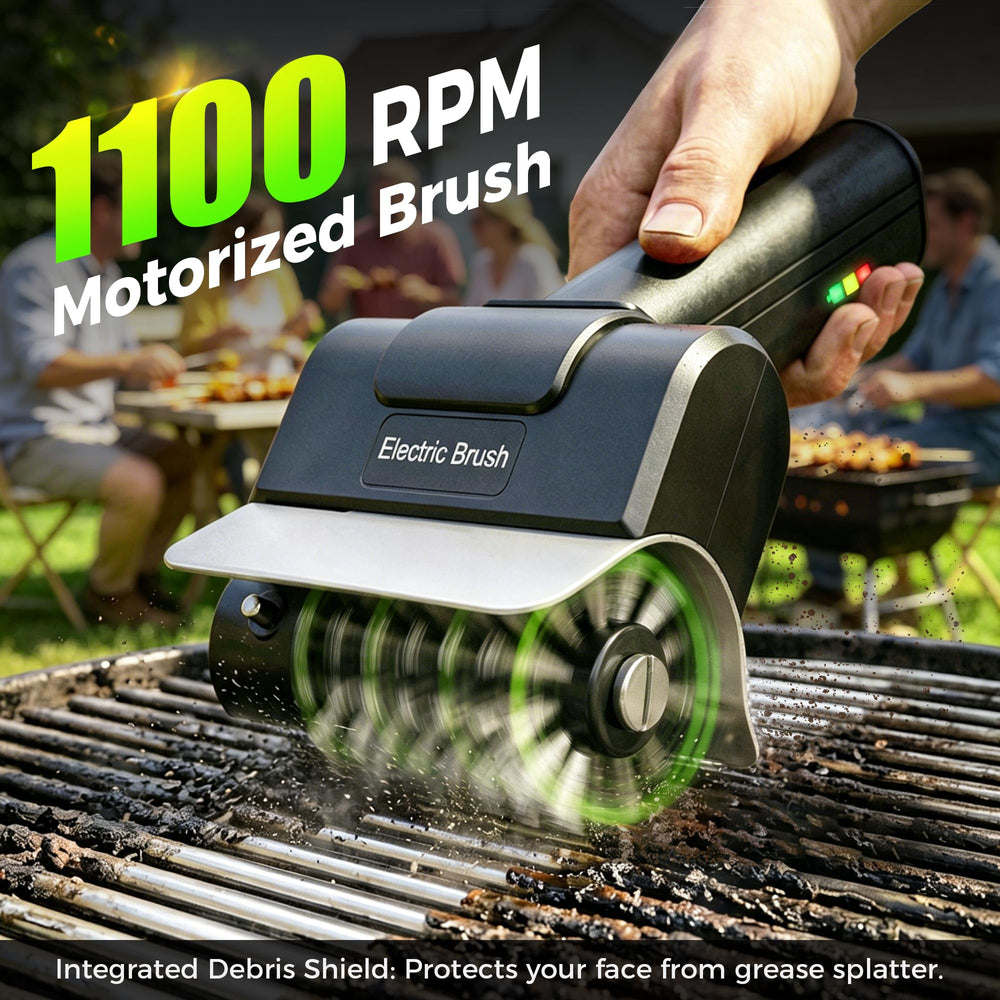 Lalasani close-up of 304 stainless steel bristles cleaning tough grill residue effectively