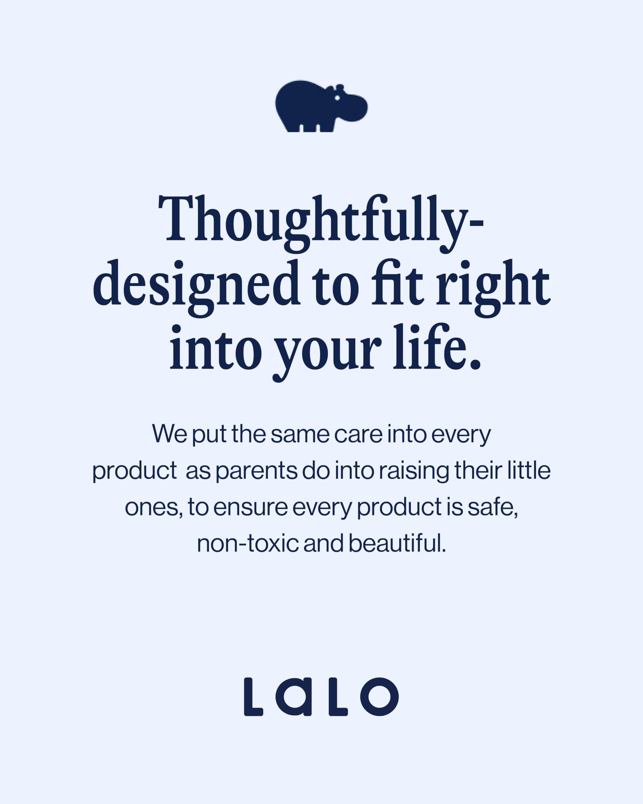 Lalo in bathroom lifestyle shot showing cleaner, faster post-bath routine benefit