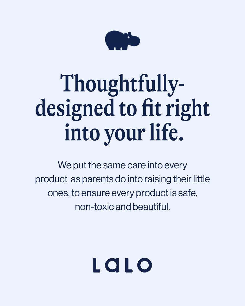 Lalo in bathroom lifestyle shot showing cleaner, faster post-bath routine benefit