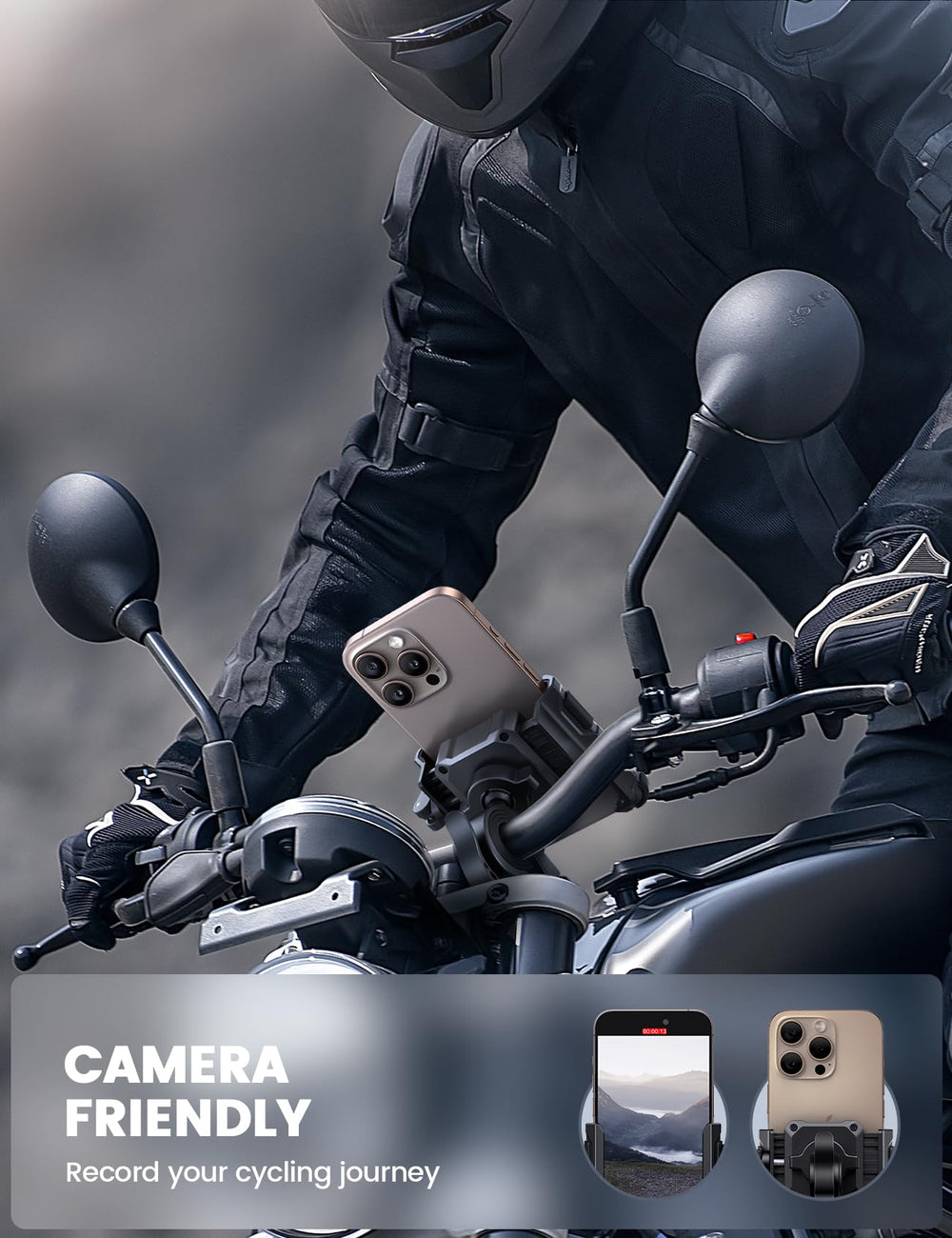 Lamicall closeup of adjustable clip and silicone padding for device protection