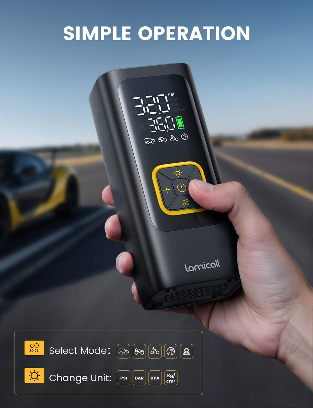 Lamicall inflator accessories and adapters displayed for multi-use versatility