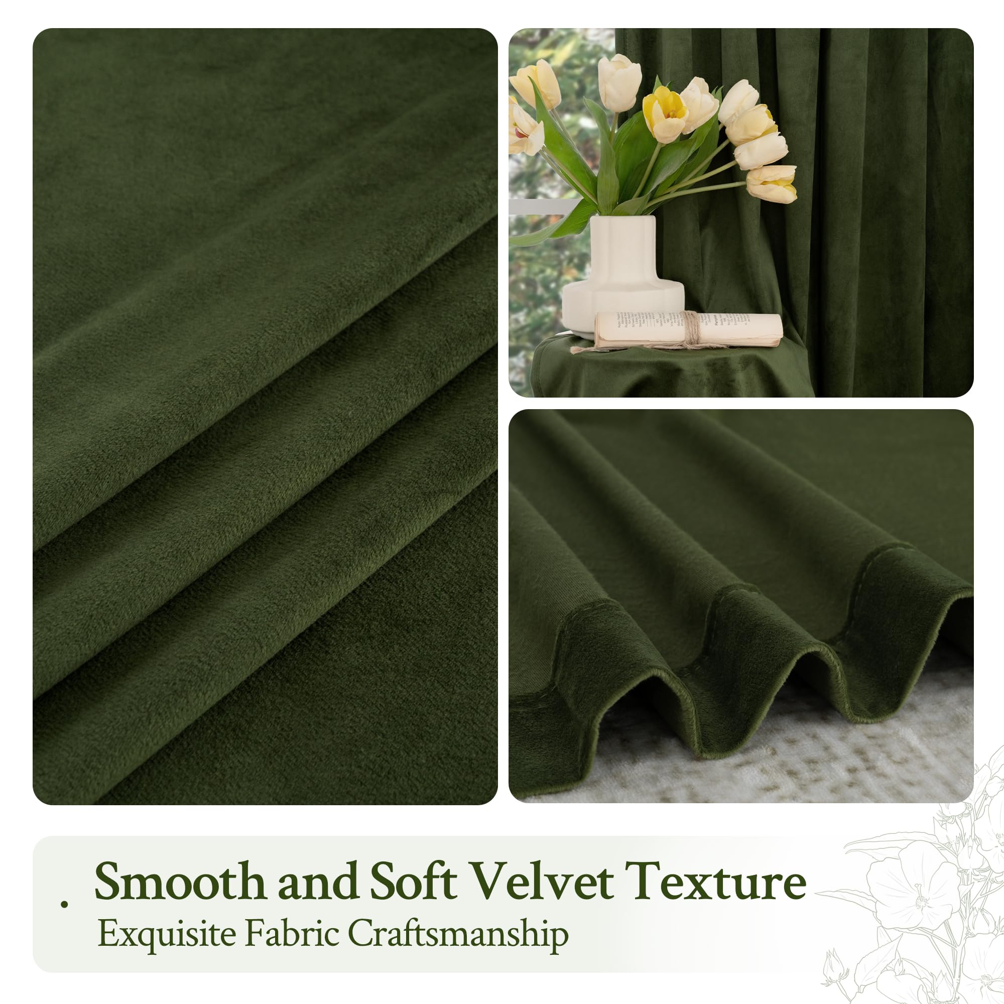 LAMIT curtains size comparison with tape measure showing 52x84 inch panel dimensions
