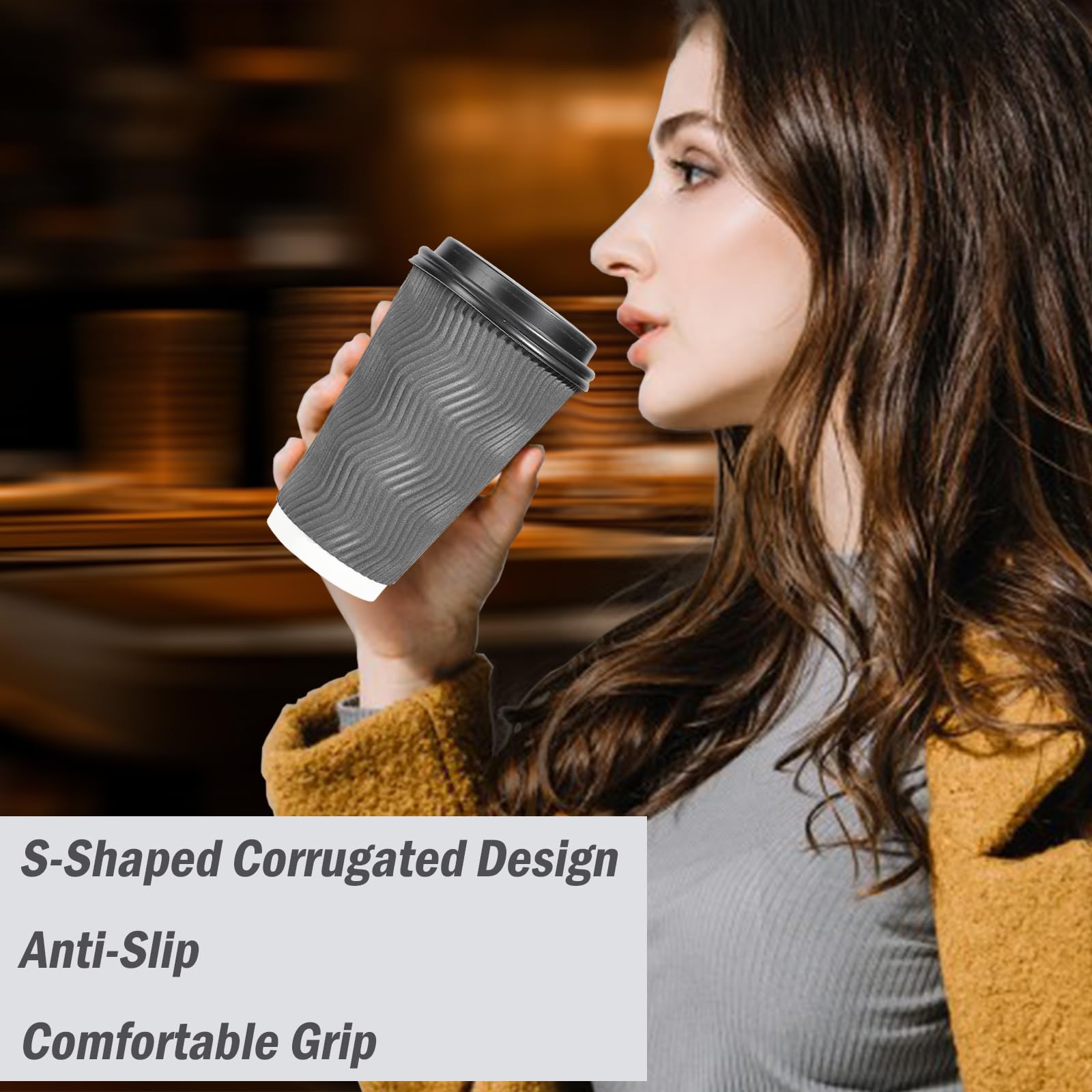 Lamosi 16 oz cup in hand demonstrating comfortable handling
