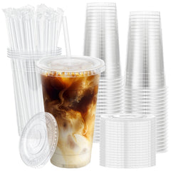 Lamosi front pack showing 100 clear 20oz cups highlighting convenience