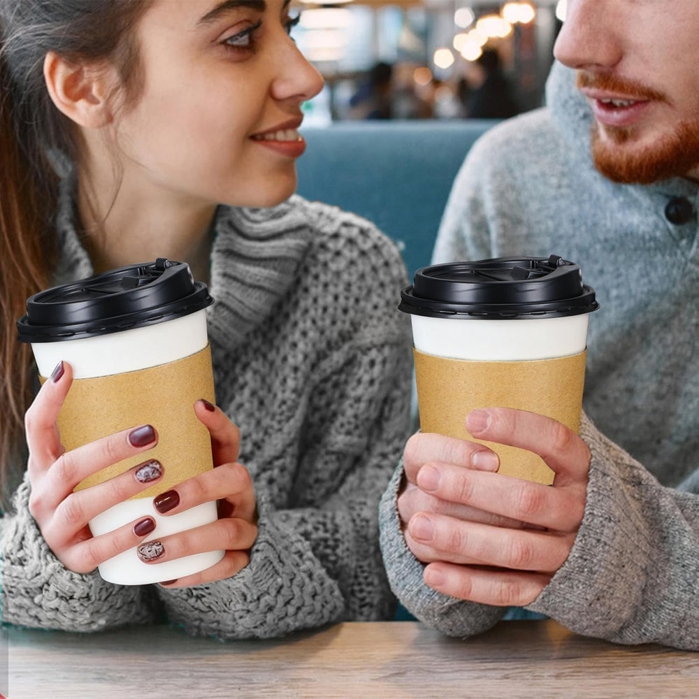 Lamosi cups in use at an outdoor event conveying portability and convenience