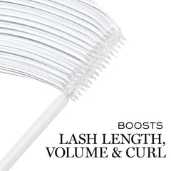 Lancôme Cils Booster XL clear primer texture swatched on skin to show lightweight, non-greasy finish