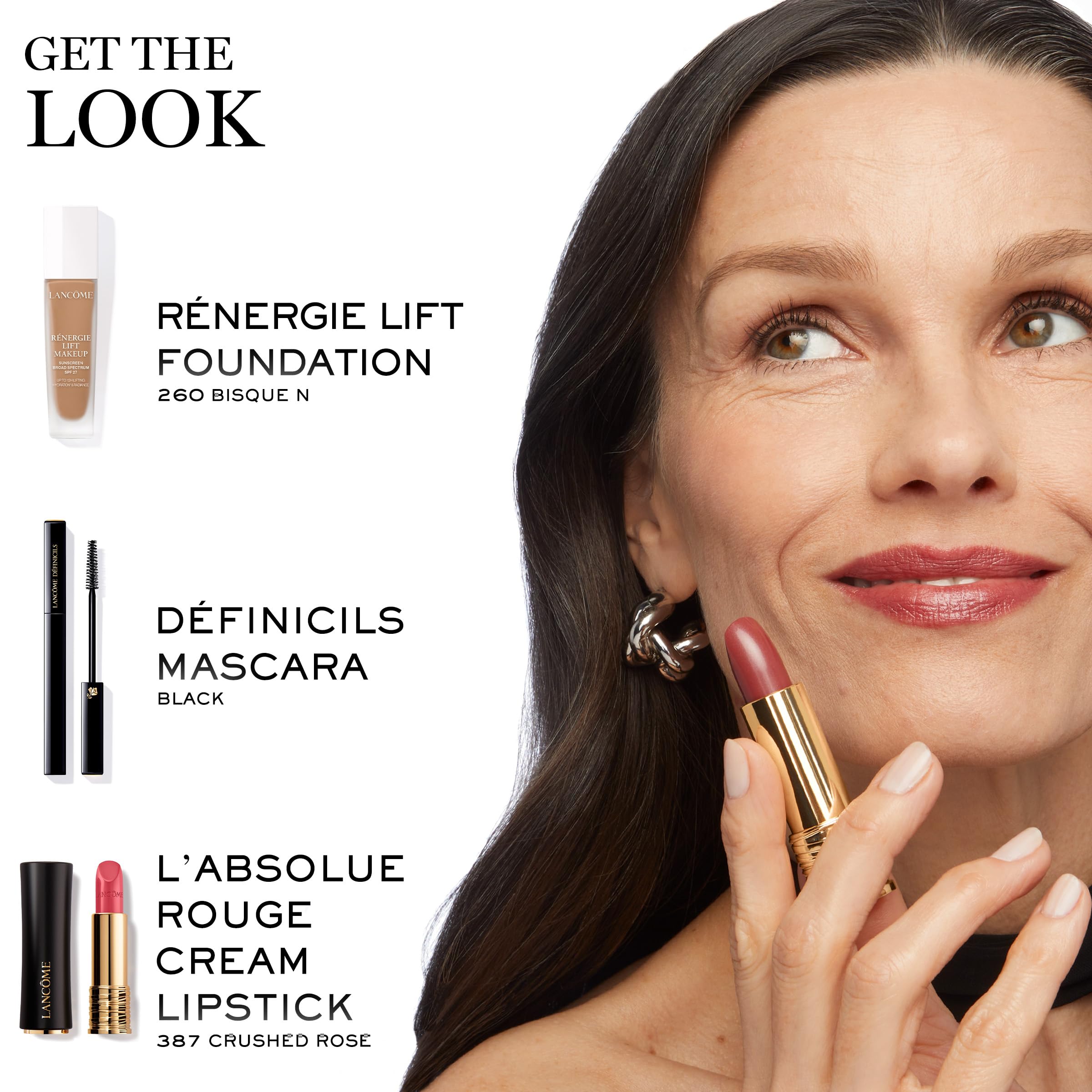 Lancôme Définicils lifestyle shot for evening look with long, defined lashes