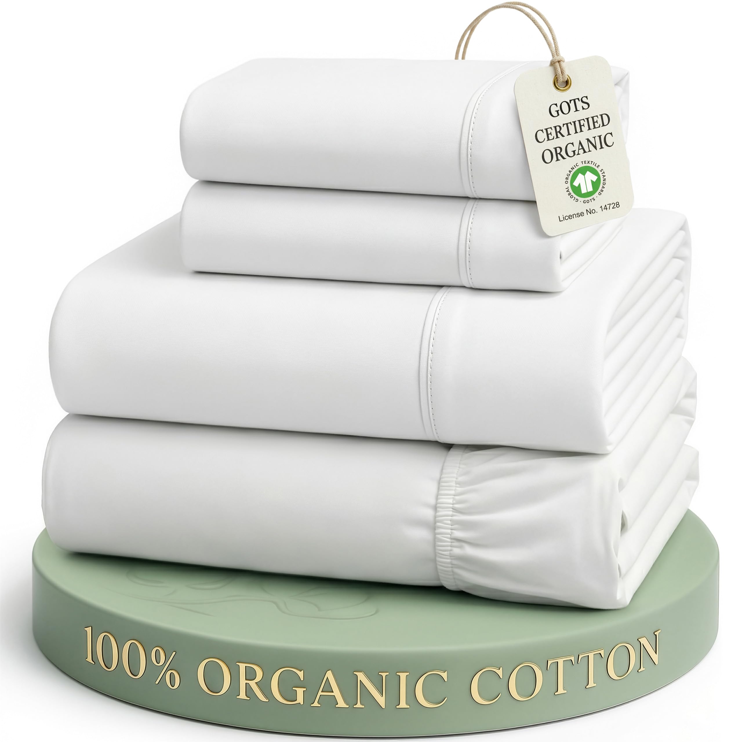 LANE LINEN front packaging showing complete king sheet set and eco bag benefit