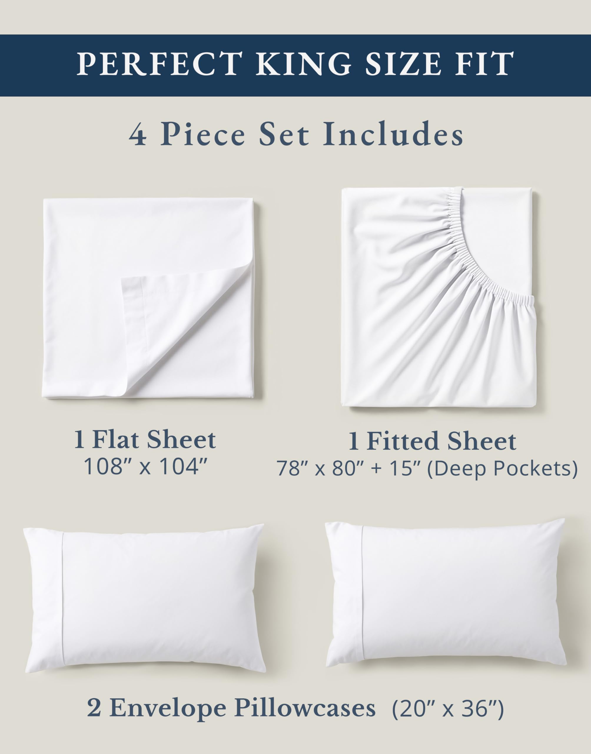 LANE LINEN envelope pillowcase detail illustrating neat closure and easy care