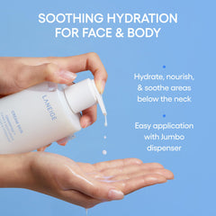 LANEIGE cream-toner texture closeup illustrating lightweight, fast-absorbing hydration
