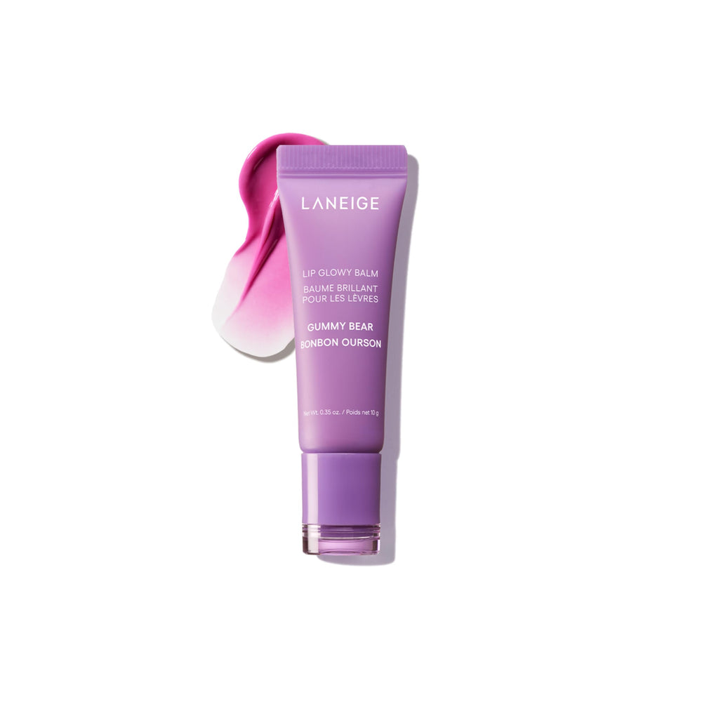 LANEIGE front tube showing berry tinted balm and compact design for travel