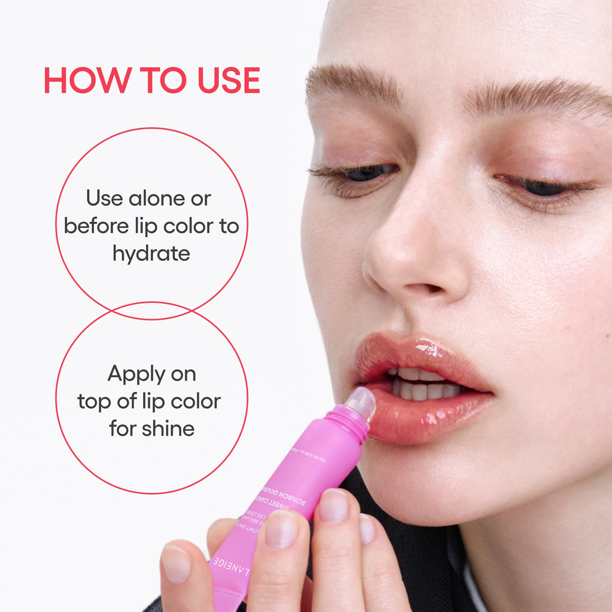 LANEIGE in a handbag ready for quick touch-ups and on-the-go hydration