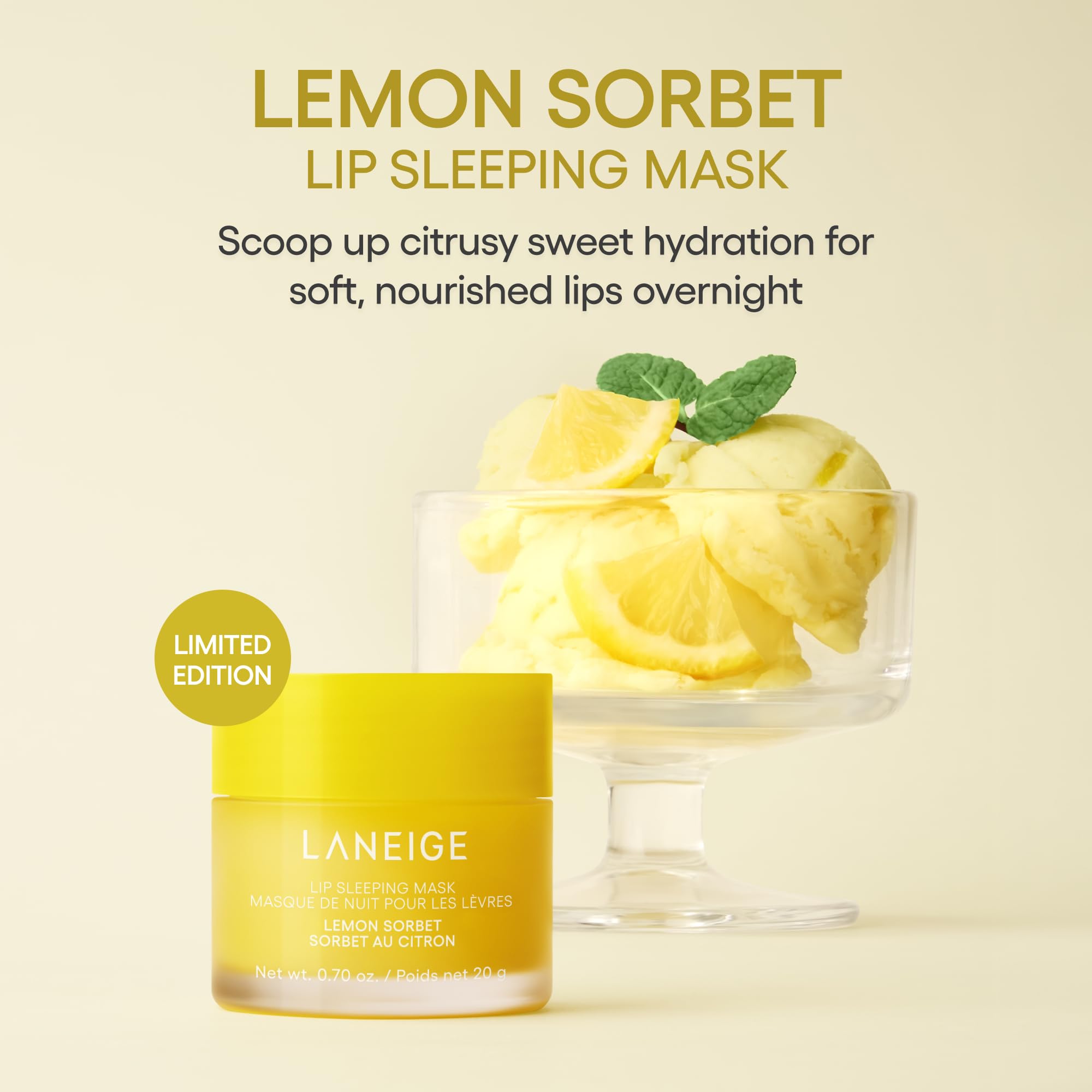 LANEIGE open jar texture close-up highlighting creamy balm and hydration