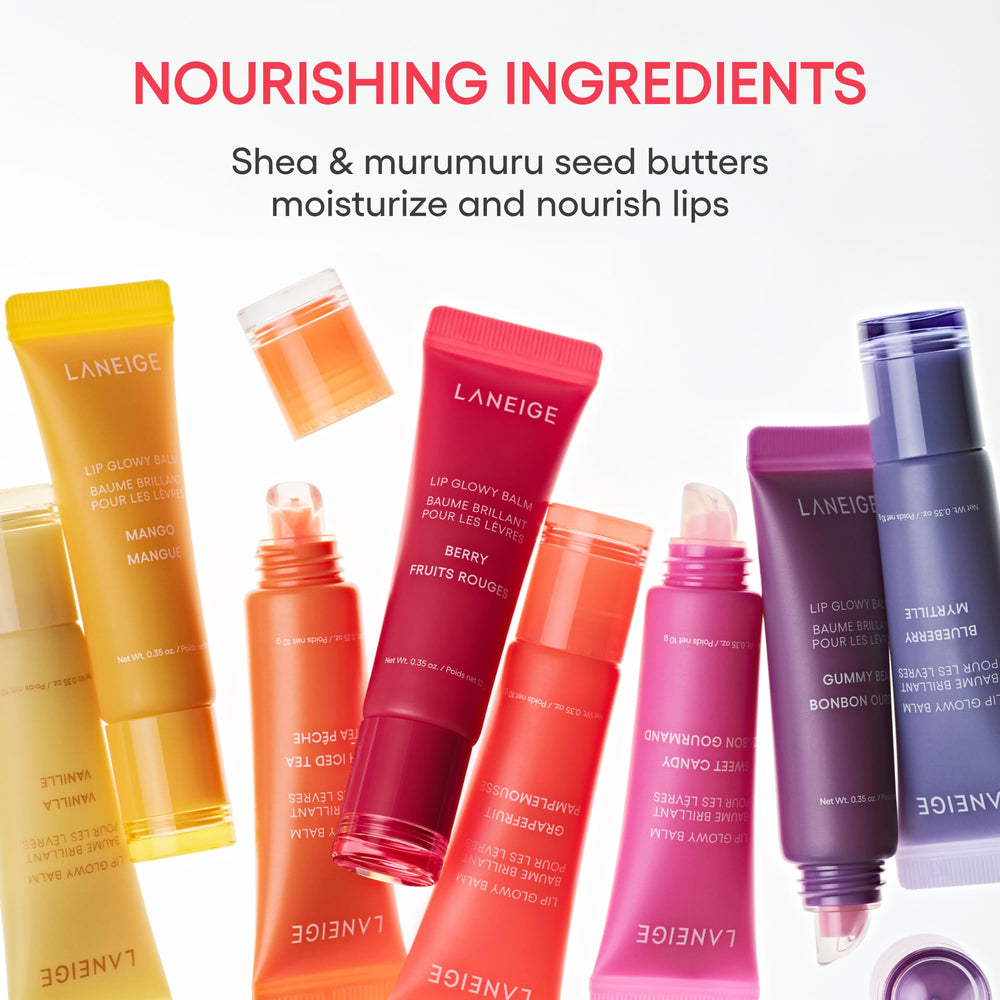 LANEIGE tube next to everyday items showing scale and pocket-sized benefit