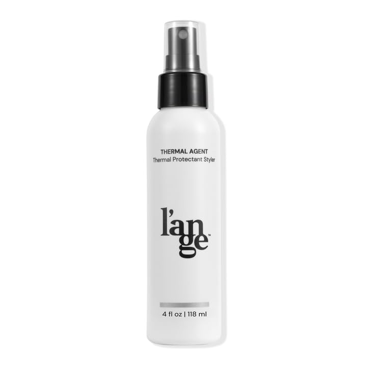 L'ANGE HAIR front packaging showing protective heat spray and benefits