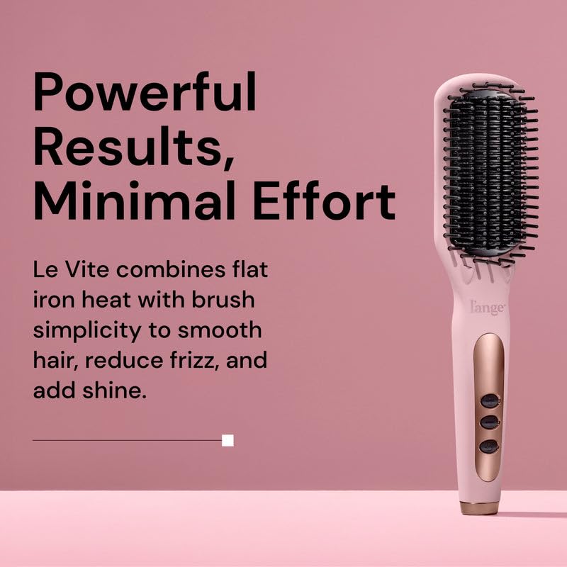 L'ANGE HAIR Le Vite ceramic bristles close-up highlighting even heat and smooth finish