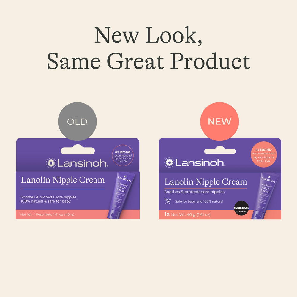 Lansinoh close-up of smooth lanolin texture for immediate soothing