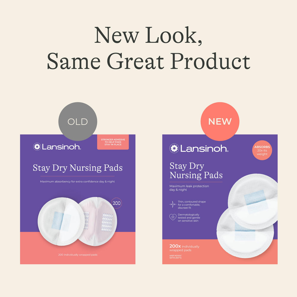 Lansinoh contoured pad close-up showing thin discreet fit and comfort