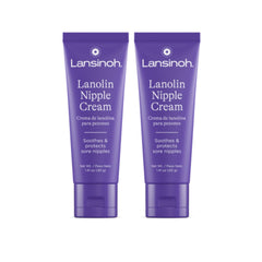 Lansinoh front view of two tubes showing packaging and convenience