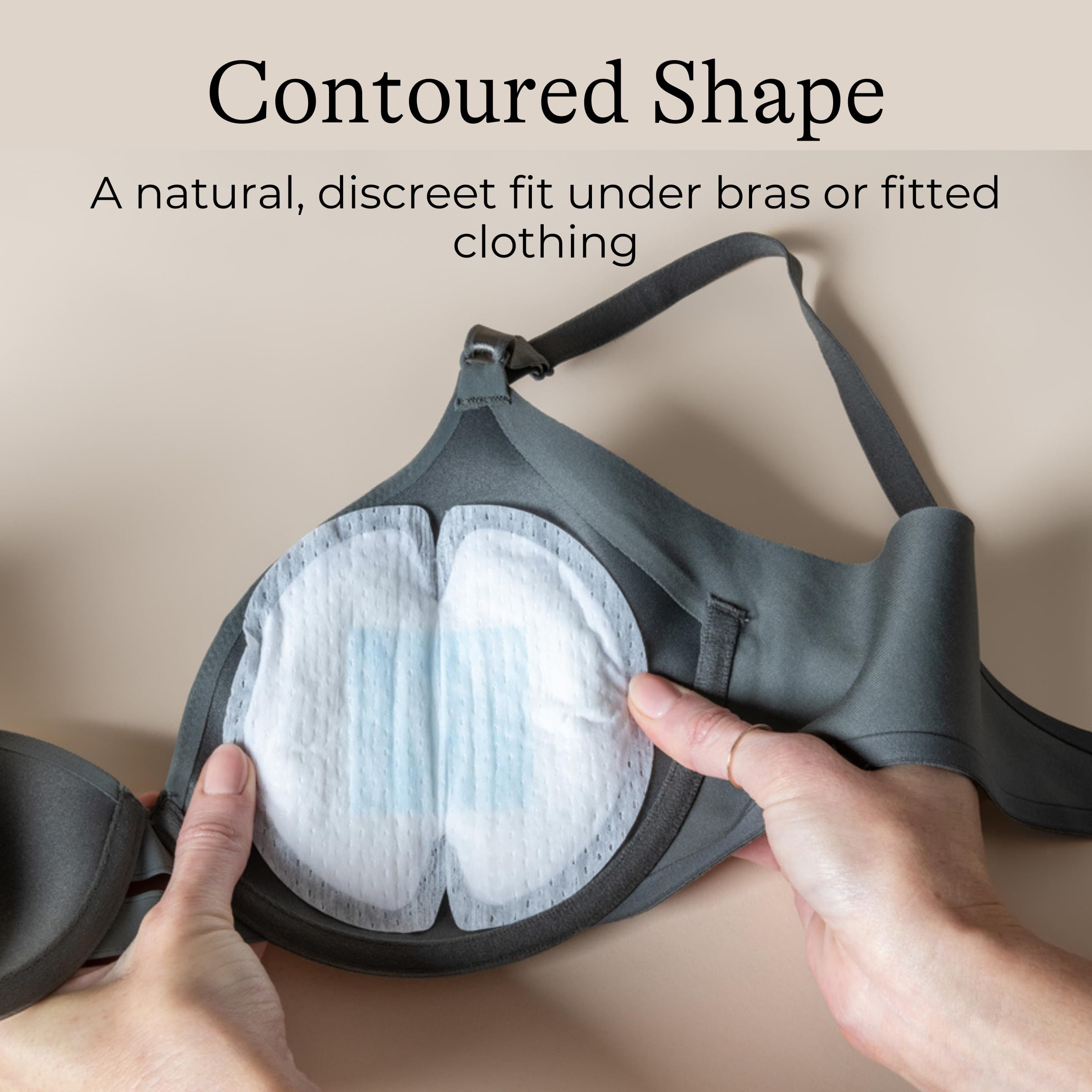 Lansinoh pad texture with breathable air pockets for skin-friendly airflow