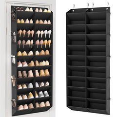 LANTEFUL front view hanging shoe organizer showing tidy space-saving storage