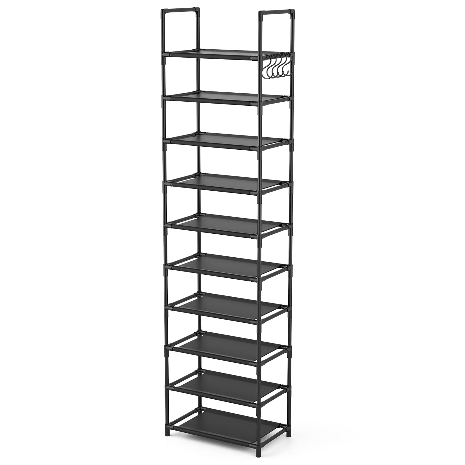 LANTEFUL storing shoes, books and plants to show multi-purpose organization